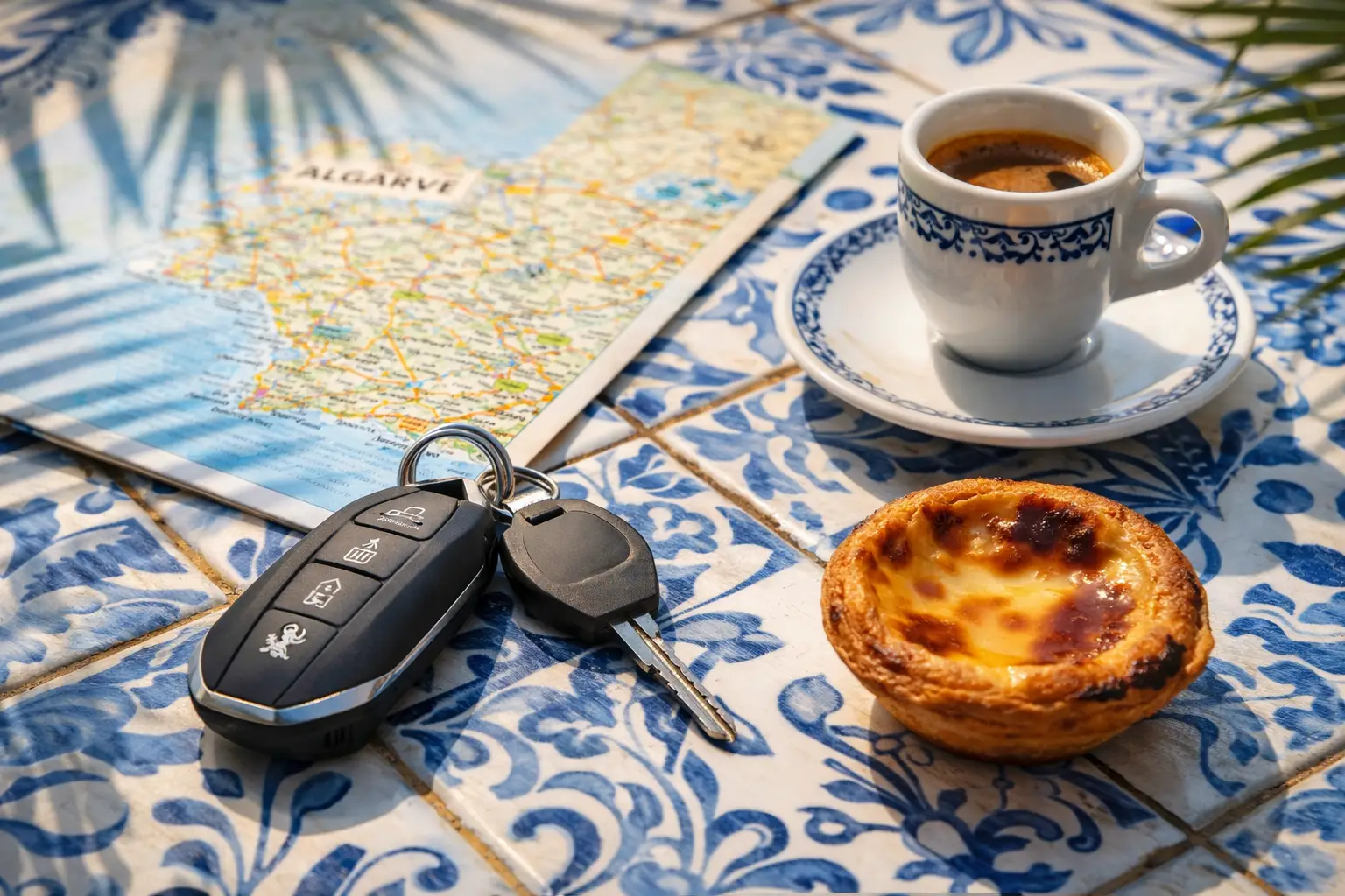 Chiavi e mappa per offerte di noleggio