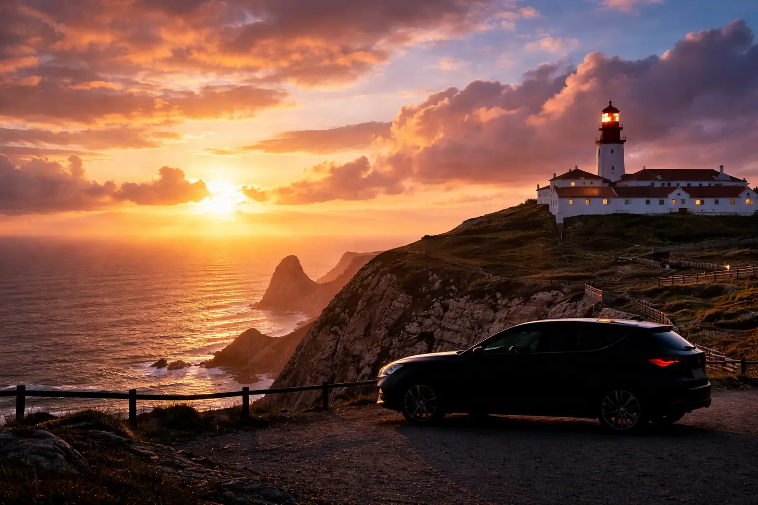 Strada costiera in Algarve